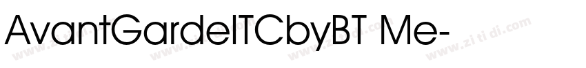 AvantGardeITCbyBT Me字体转换